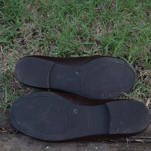 Nurture Leather Ballet Flats Comfort Slip Ons Flats Brown Arch Support 8 M - Picture 6 of 10